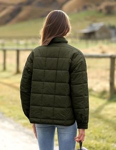 Women's Lightweight <b>Packable</b> Hooded Winter Quilted Puffer <b>Jacket</b> Detachable Sleeves Hat Zipper Closure Waterproof Wool - Product Image 6