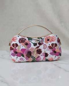 Printed Embroidered Clutch Bag Women Indian <b>Wedding</b> Bridal Evening Party Purse Fashion <b>Handbag</b> Wholesale - Product Image 4