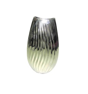 Elegante Florero de Aluminio Texturizado para Arreglos Florales y Decoración del Hogar - Product Image 1