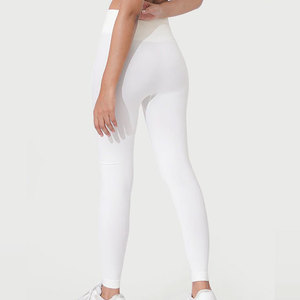 Leggings de sport respirants en maille à séchage rapide et antibactériens pour femme, coupe ajustée, taille mi-haute, longueur genou, en Spandex/Polyester - Product Image 2