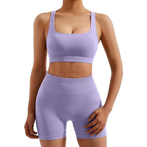 Shorts et haut de yoga pour femmes de qualité supérieure, matière respirante, douce et confortable pour le yoga en plein air - Product Image 2