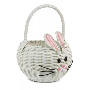 Wholesale essential for easter decoration luxury rabbit-shaped rattan basket handweave baskets - Product Image 3