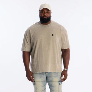 T-shirt 100% Coton Lavé de Haute Qualité, Léger, Style Streetwear, avec Strass – Meilleure Vente en Gros, Personnalisez Votre Logo de Marque - Product Image 1