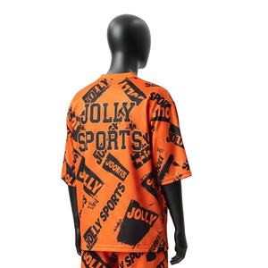 Camiseta deportiva de fútbol para hombre, de poliéster GSM con malla transpirable, logotipo personalizado, 100% algodón, corte holgado, estampada. - Product Image 5