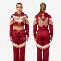 Survêtement respirant à séchage rapide pour femme, idéal pour la danse et l'athlétisme, tenue d'équipe, ensemble de jogging en polyester, costume de danse personnalisable et mobile