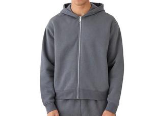 Wholesale Custom Pullover Hoodies <b>Shorts</b> and Hoodie Jogger Set Unisex High Quality French Terry 100% Cotton Men Hoodie <b>Short</b> Set - Product Image 4