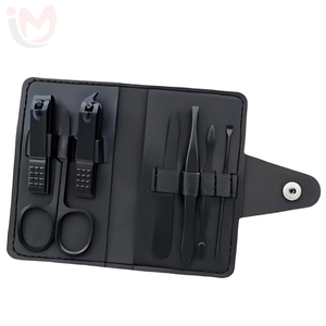 Portable 7 Pcs Manicure Set Stainless Steel Nail Clipper Kit Professional Nail Care Grooming Beauty Tools - Product Image 1