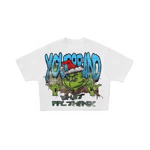 2026 Trendy Custom Men's High Quality 100% Cotton Jersey Eco-Friendly Breathable Boxy Fit Cropped Oversized <b>Hip</b> Hop Streetwear - Product Image 5