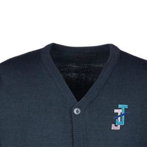 Cardigan brodé pour homme en maille douce, boutonné sur le devant, à manches longues, décontracté, pour l'hiver, vêtement de mode - Product Image 2