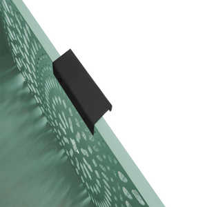 Commode en bois vert menthe à 3 tiroirs avec sculpture Mandala pour chambre à coucher entrée salon ou entrepôt - Product Image 4