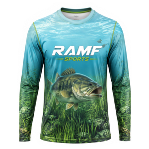เสื้อฮู้ดตกปลาแห้งเร็ว UPF 50+ สำหรับผู้ชาย แบบ OEM สั่งทำได้ - Product Image 5