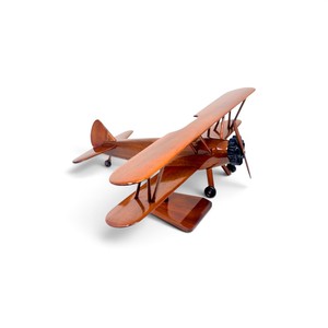 Décoration de table haut de gamme, modèle d'hélicoptère en bois, échelle 1/27, longueur 17-18 pouces, modèle d'avion en bois durable pour la décoration et les souvenirs - Product Image 1