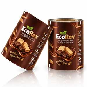 Food Grade Laminated <b>Roll</b> <b>Film</b> Transparent Glossy Eco-Friendly Packaging for Chocolate Custom Digital Printing Available EcoRev - Product Image 4