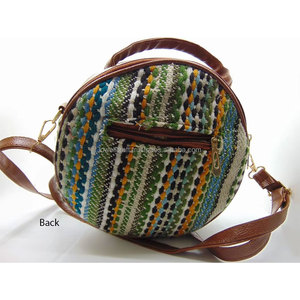 Sac fourre-tout vintage personnalisé pour femme, sac à bandoulière en coton tissé à la main, sac de shopping noir transparent avec logo brodé - Product Image 4