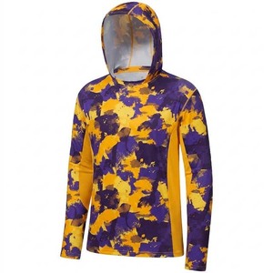 Ropa de Pesca Unisex Personalizada de Alta Calidad, Transpirable, Impermeable, UPF 50, de Secado Rápido, 100% Algodón, Sublimada, de Manga Larga - Product Image 3