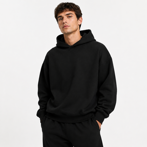 Conjunto de Sudadera con Capucha Personalizada para Hombre, Talla Grande, 350GSM, Algodón, Chándal OEM ODM, Ropa Urbana, Sudadera con Logotipo Personalizado, Conjunto Deportivo Unisex - Product Image 1