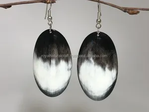 Pendientes de cuerno de búfalo de la mejor calidad, diseño moderno, joyería artesanal de cuerno hecha a mano para mujeres, regalos de boda - Product Image 6