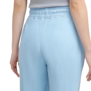 Pantalon de survêtement décontracté pour femme, bleu ciel, coupe droite, taille haute, ajusté, respirant, en mélange de coton, confortable pour le quotidien - Product Image 5