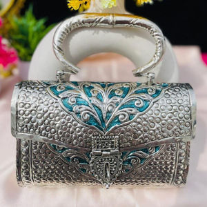 Sac à main en métal avec mosaïque pour femmes et mariage en provenance d'Inde - Product Image 1