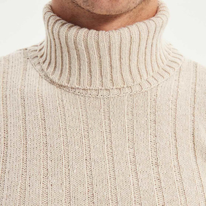 Pull en tricot uni à boutons pour homme, col rond, décontracté, chaud pour l'hiver, coupe régulière, anti-boulochage, 100% coton, séchage rapide - Product Image 2