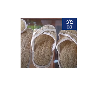 READY STOCK Safe <b>Clean</b> Eco Loofah <b>Slipper</b> Pure Plant Item Best For Foot Exfoliating And Indoor Walking Factory Price - Product Image 1