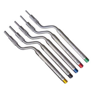 ISO & CE Certified Dental Osteotome Set 5-Piece Stainless Steel Concave Manual Surgical Instruments Knurled Grip - Product Image 3