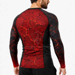 New Arrival Compression Rash Guard for Men Long Sleeve Quick Dry Performance Shirt for Swim Surf Gym Workout - Product Image 6