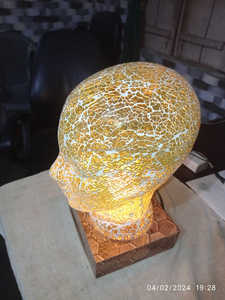 โคมไฟตั้งโต๊ะกระจกโมเสคหน้าผู้ชาย โรงงานผู้ผลิตโคมไฟตั้งโต๊ะแก้วคลาสสิก โคมไฟธนาคารสําหรับห้องนอนห้องนั่งเล่น - Product Image 2