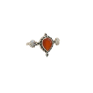 Anillo de piedras preciosas cornalina de moda de Plata de Ley 925 personalizable Dedo de pera joyería de boda para mujer moda única plata 925 - Product Image 1
