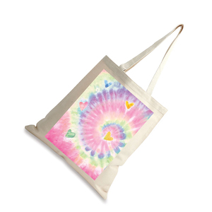 Heavy Weight Natural Printed Fashion Custom Logo Full Color Thick Tie Dye Canvas Cotton Tote <b>Bag</b> Letter Promotional <b>Bags</b> - Product Image 2