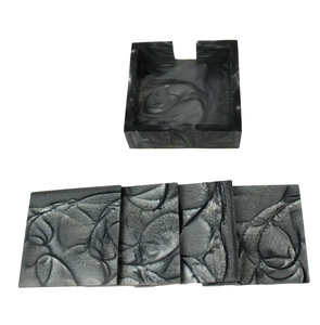 Nouvel arrivage : Supports de verres en résine époxy, design floral excellent, multicolores, argentés, à prix abordable - Product Image 5