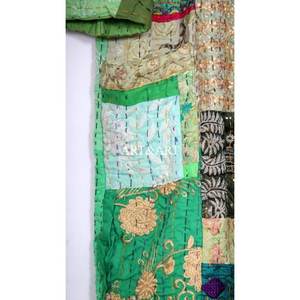 Indian Handmade Cotton Kantha Kimono <b>Women's</b> Patchwork Design Summer Beach Wear Bath <b>Robe</b> Japanese Style Gift Quick <b>Dry</b> - Product Image 2