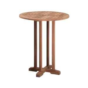 Table basse ronde écologique en bois de teck naturel, design moderne, prix de gros - Product Image 5