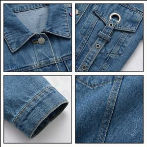 แจ็กเก็ตยีนส์ปักลายดอกไม้สำหรับผู้หญิงแจ็กเก็ตยีนส์ปักลายดอกไม้สำหรับฤดูหนาวออกแบบได้ตามต้องการ - Product Image 4