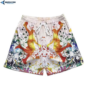 Shorts de sport décontractés pour hommes en maille respirante à séchage rapide, imprimés par sublimation, écologiques, pour fitness et jogging - Product Image 3