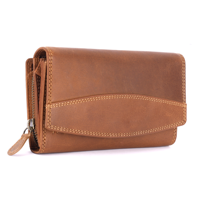 Dompet Kulit Asli Berkualitas Premium untuk Wanita, Model Dompet Elegan dengan Banyak Slot Kartu, Tersedia dengan Harga Terbaik