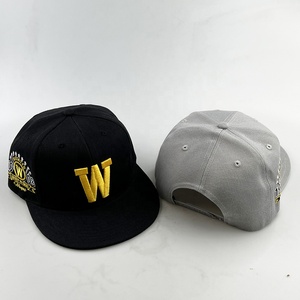หมวกเบสบอลแบบ Snapback ทรง Fitted ผ้าโพลีเอสเตอร์/คอตตอน 6 แผง ปักลาย 3 มิติ แบบกำหนดเอง ผ่านการซักแล้ว สำหรับทุกเพศ ผู้ผลิตและจำหน่าย - Product Image 2