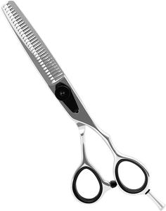 <b>Hair</b> <b>Thinning</b> <b>Scissors</b> for Cats and Dogs Stainless Steel Pet Grooming <b>Scissors</b> with Adjustable Screw and Finger Rest - Product Image 1