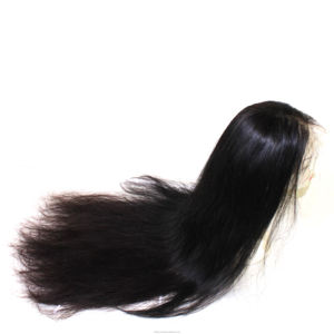 Peluca de encaje Frontal sin pegamento para mujeres negras, cabello humano Remy, Clips en U peruano, Full Hd - Product Image 2