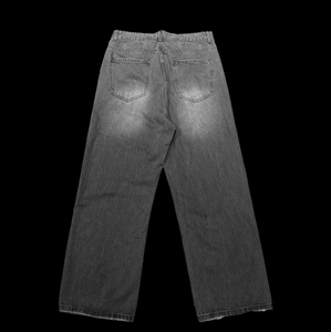 Custom Made Lightweight Canvas Denim Jeans Mid Button Fly Slim Fit Straight Business Formal Casual Men's Breathable - Product Image 2