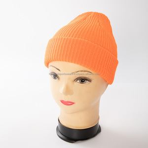 Gorro de Punto Acrílico de Alta Calidad, Unisex, Color Sólido, Gorro de Invierno Informal, Estilo Urbano, 56-58 cm, Servicio OEM para Adultos - Product Image 6