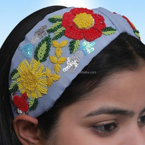 Custom <b>Braided</b> Luxury White Fabric Headband for Girls Lightweight Durable Daily Use Unicorn Design Wholesale - Product Image 4