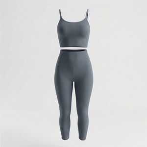Ensemble de yoga pour femmes, vêtements de fitness, soutien-gorge de sport et leggings, tenue de sport pour la gym, l'entraînement et les exercices, couleur personnalisée - Product Image 1