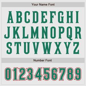 Maillot de football authentique personnalisé blanc, vert Kelly, rouge, uniforme d'équipe brodé, respirant, en polyester, à manches courtes, chemise boutonnée - Product Image 3