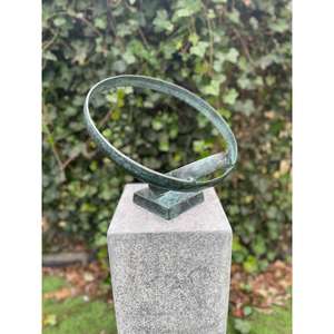 Decoración de Jardín, Adornos Antiguos, Escultura Abstracta de Estilo Circular para Exhibición en Mesa o Encimera, Artesanía en Metal - Product Image 4