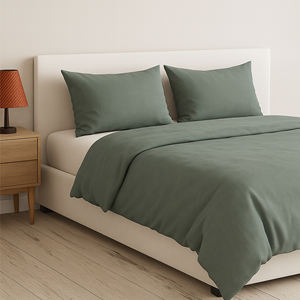 Eco-Friendly Misty Teal <b>Bamboo</b> Bedsheet 300 Thread Count Eco Friendly for for Soft, Cool & Comfortable Sleep Wholesale Available - Product Image 3