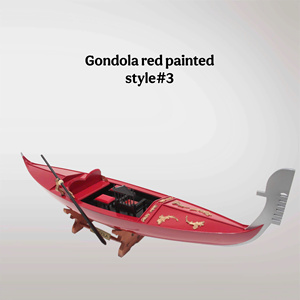 GONDOLA - Barco tradicional italiano Modelo de madera hecho a mano - Product Image 4