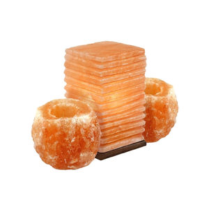 Porte-bougie en sel rose de l'Himalaya Abbott Minerals, brûleur décoratif pour la maison, sculpté à la main, motif amour naturel - Product Image 2