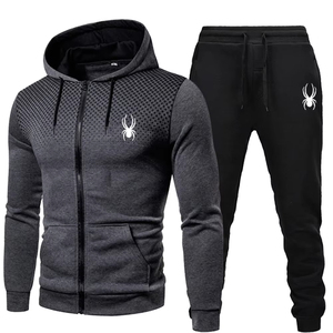 Survêtement d'hiver à capuche 100% coton avec impression numérique unie, service OEM disponible - Product Image 3