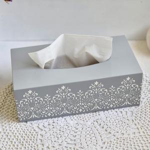 Caja de pañuelos de madera con estampado nórdico para un estilo de hogar minimalista, caja de pañuelos facial al por mayor - Product Image 5